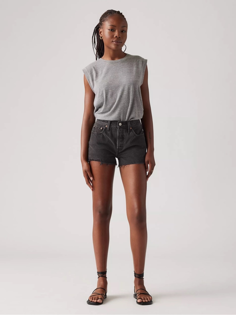 Levi's 501 Original Fit High Rise Shorts size 28